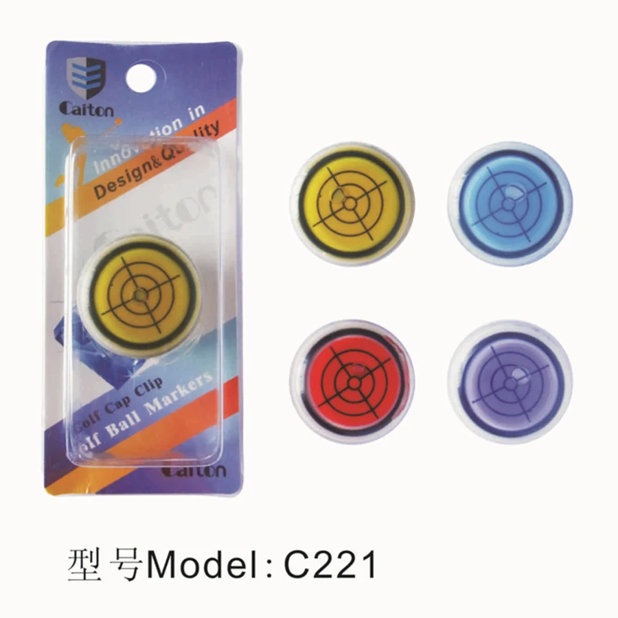 Гольф шляпа клип маркер наклон положить помощник уровень чтения мяч | Спорт и