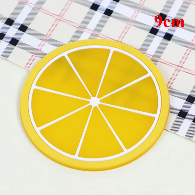 9cm Lemon 18/14/9 см подставки для Кухня гаджеты силиконовый термостойкий Нескользящие утепление ковриками Pad кухонная салфетка-подставка для Товары R - Цвет: 9cm Lemon