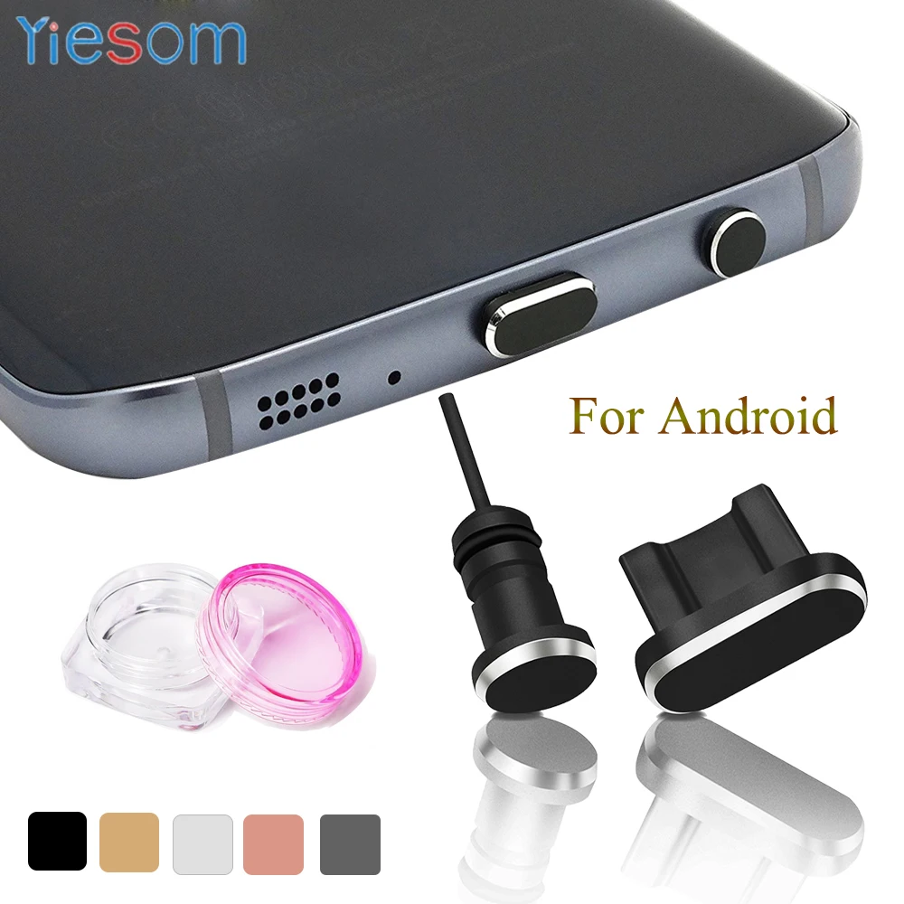 YIESOM 2 в 1 порт зарядки Micro USB и разъем для наушников Разъем для мобильного телефона Пылезащитный Набор для Xiaomi Redmi 5 Plus 4X 4A разъем для защиты от пыли