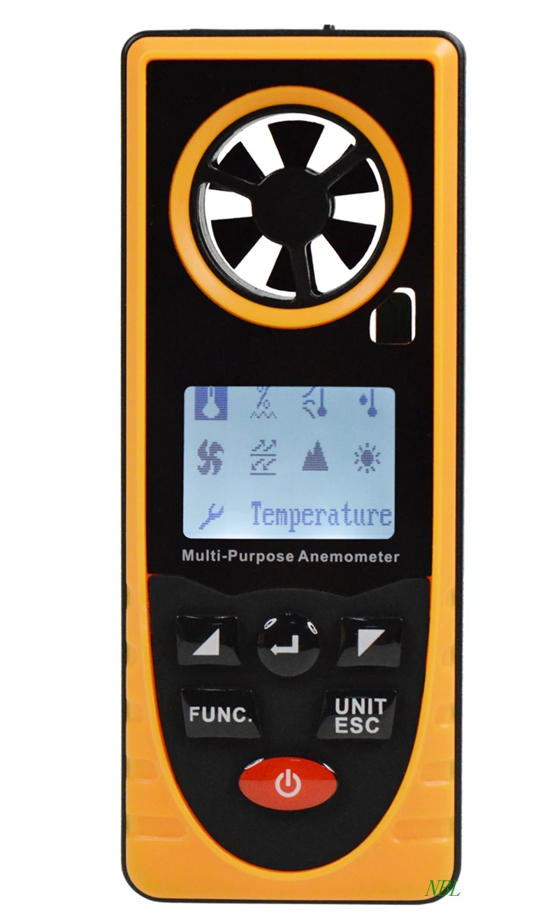 ЖК цифровой мини Карманный анемометр воздушный измеритель масштаба скорости