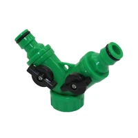 y valve connector with 34 female thread garden drip irrigation fittings 2 way valve agriculture tools 1 pcs
