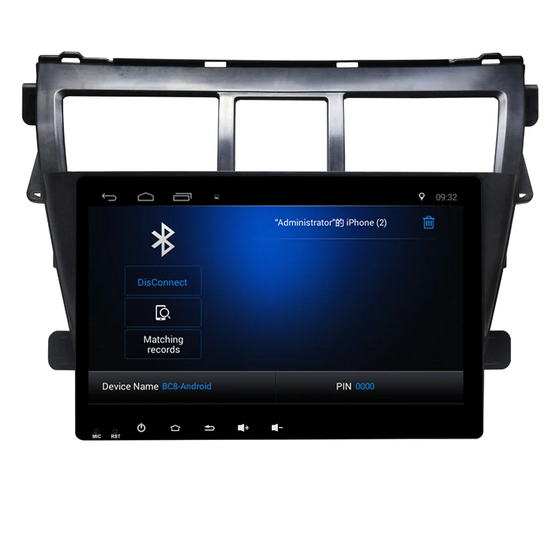 9 &quotчетырехъядерный Android 6 0 1G RAM автомобильное радио для Toyota Vios 2009 2010 2011 2012 2013 с GPS
