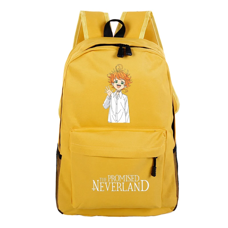 Женский рюкзак с рисунком обещал Neverland Emma милый холщовый ранец для ноутбука