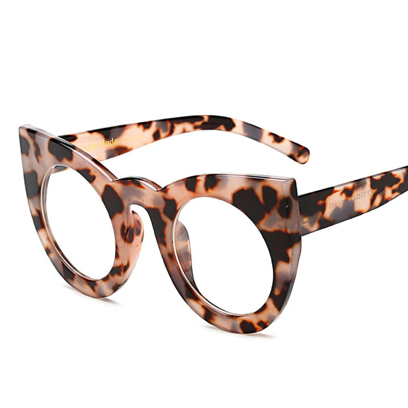 Прятки мода sexy круглый cat eye солнцезащитные очки градиент белый черный большой дамы солнцезащитные очки для женщин кошачий глаз роскошь óculos