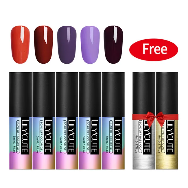 7pcs set3 LILYCUTE 6 шт./лот Блеск УФ-гель для ногтей набор супер блестящие кошачьи глаза Хамелеон светодиодный лак для ногтей наборы лаков Полупостоянный гель - Цвет: 7pcs set3