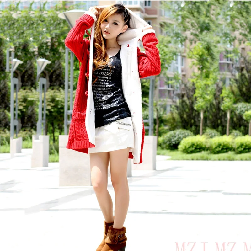 2019 теплые зимние куртки женский кардиган шерстяной Рождественский свитер Модный