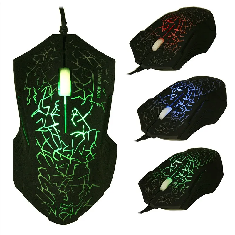 Silent Click USB Проводная игровая мышь 6 кнопок 3200 dpi Mute оптическая компьютерная Мыши
