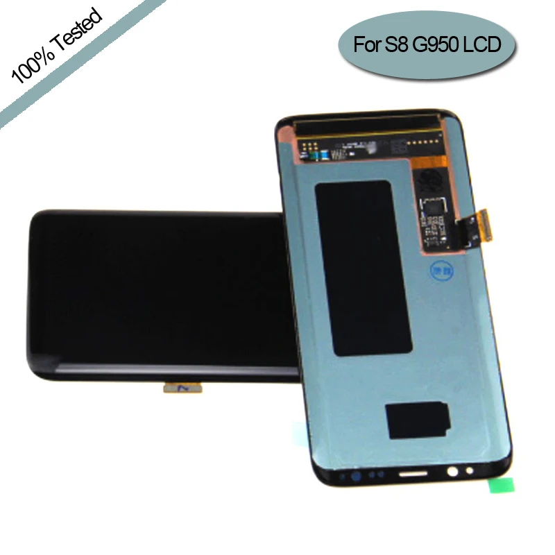 S8 no frame S8 G950 G950F дисплей для SAMSUNG Galaxy S8 экран Замена ЖК сенсорный дигитайзер сборка S8 Plus ЖК G955 G955F - Цвет: S8 no frame