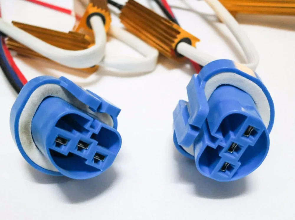 50 шт. Вт 6ohm Золотой плавкий предохранитель 9004 9007 HB1 HB5 Hi/Low HID Xenon Kit Canbus компенсатор