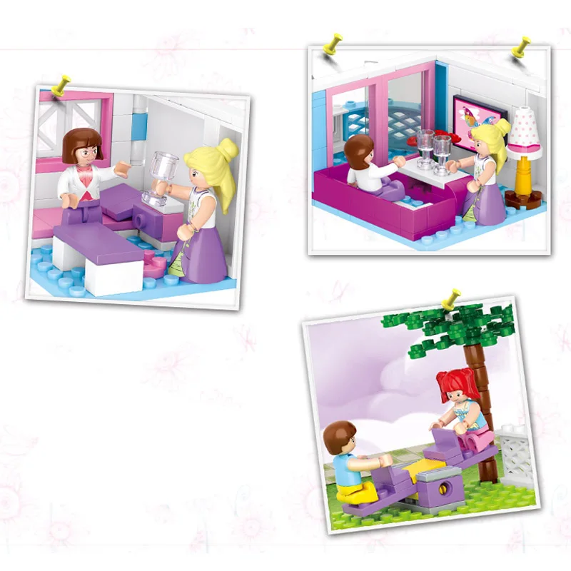 Миниатюрный Кукольный домик Kitoz коробка для комнаты домашняя вилла садовая