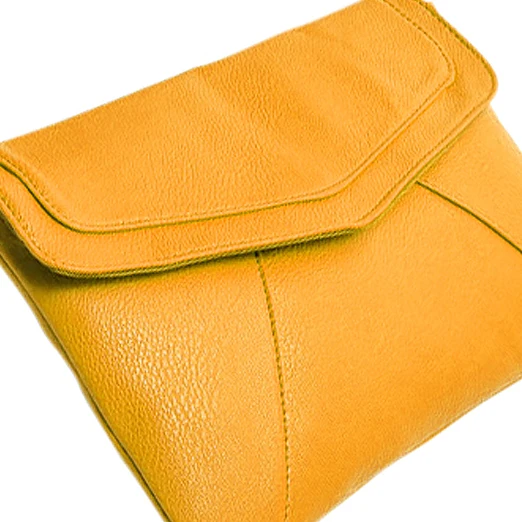 New Fashion Women's Envelope Bag Leather Messenger bags Handbag Shoulder Crossbody Bags Purses satchels Bolsas yellow | Багаж и сумки