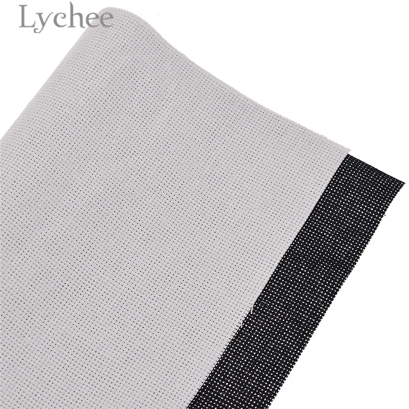 Lychee Life 25x25 см 18CT Вышивка крестиком ткань холст белый черный чистый хлопок сделай