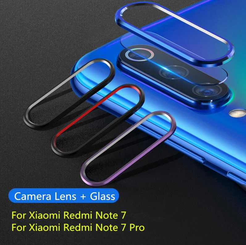 Защитное кольцо для камеры Xiaomi Redmi Note 7 металлическая защитная крышка Pro