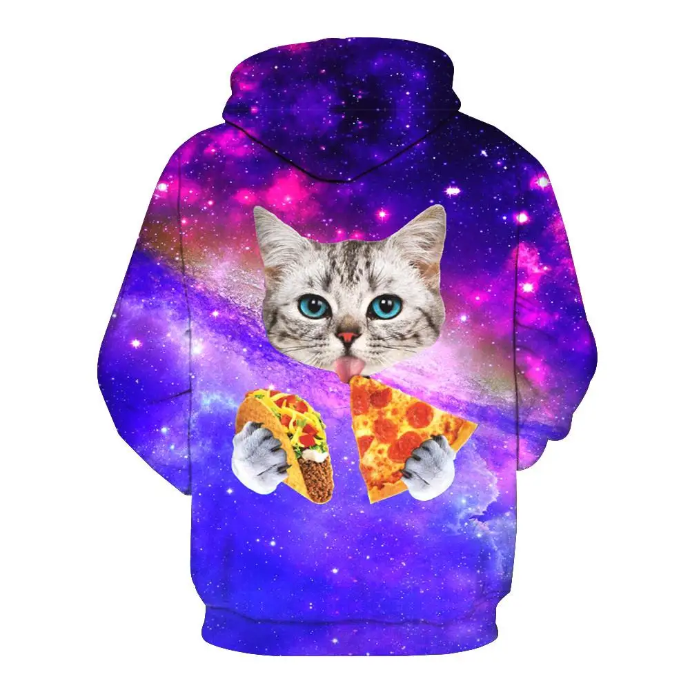 

2018 NEW FASHION MEN WOMEN Colorful CAT 3D Hoodie Sweatshirts Pullovers Autumn Tracksuit Streetwear Winter Loose Thin Hoody Tops
