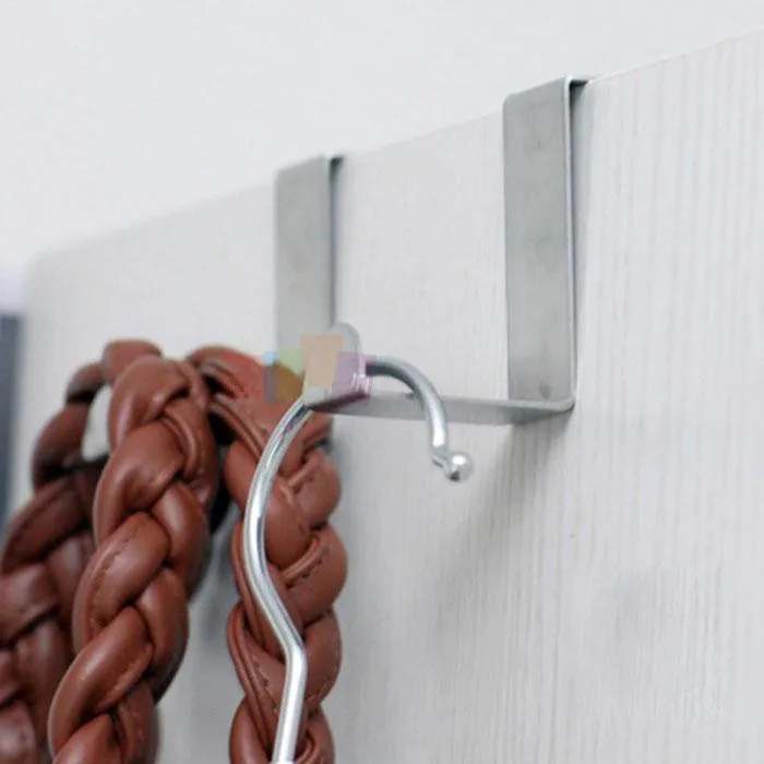 4 шт. нержавеющие крючки на дверь кухонный шкаф полотенце крючок для одежды