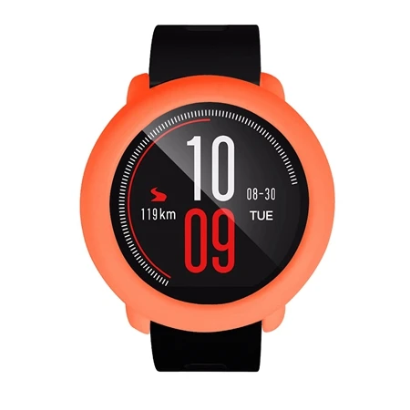 Orange YUEDAER полный защитный чехол для Xiaomi Amazfit Pace Coque противоударный для Amazfit Pace мягкий защитный из ТПУ кремния - Цвет: Orange