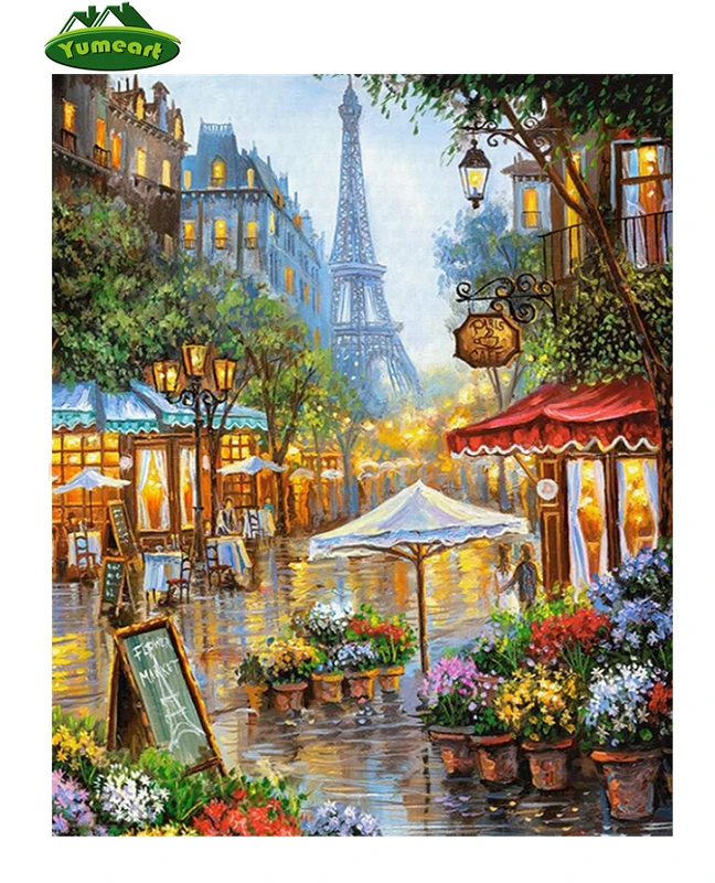 YUMEART европейский стиль алмазная вышивка крестиком Парижская башня уличная