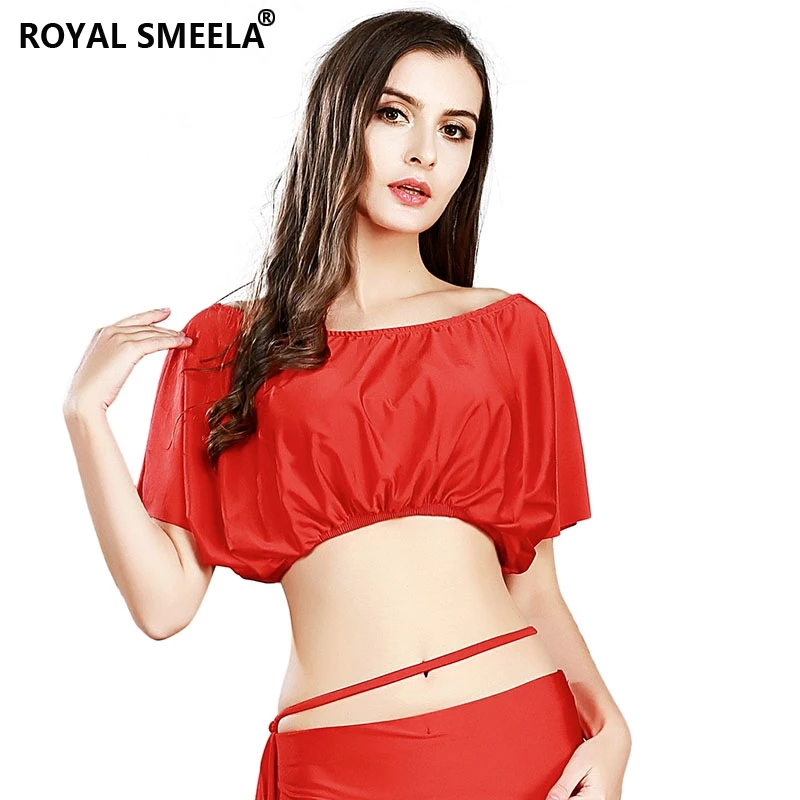 Bellydance Tops Belly Dance Costume Women's Top Sexy Crop dancing Elastic Short Class lesson Practice clothes | Тематическая
