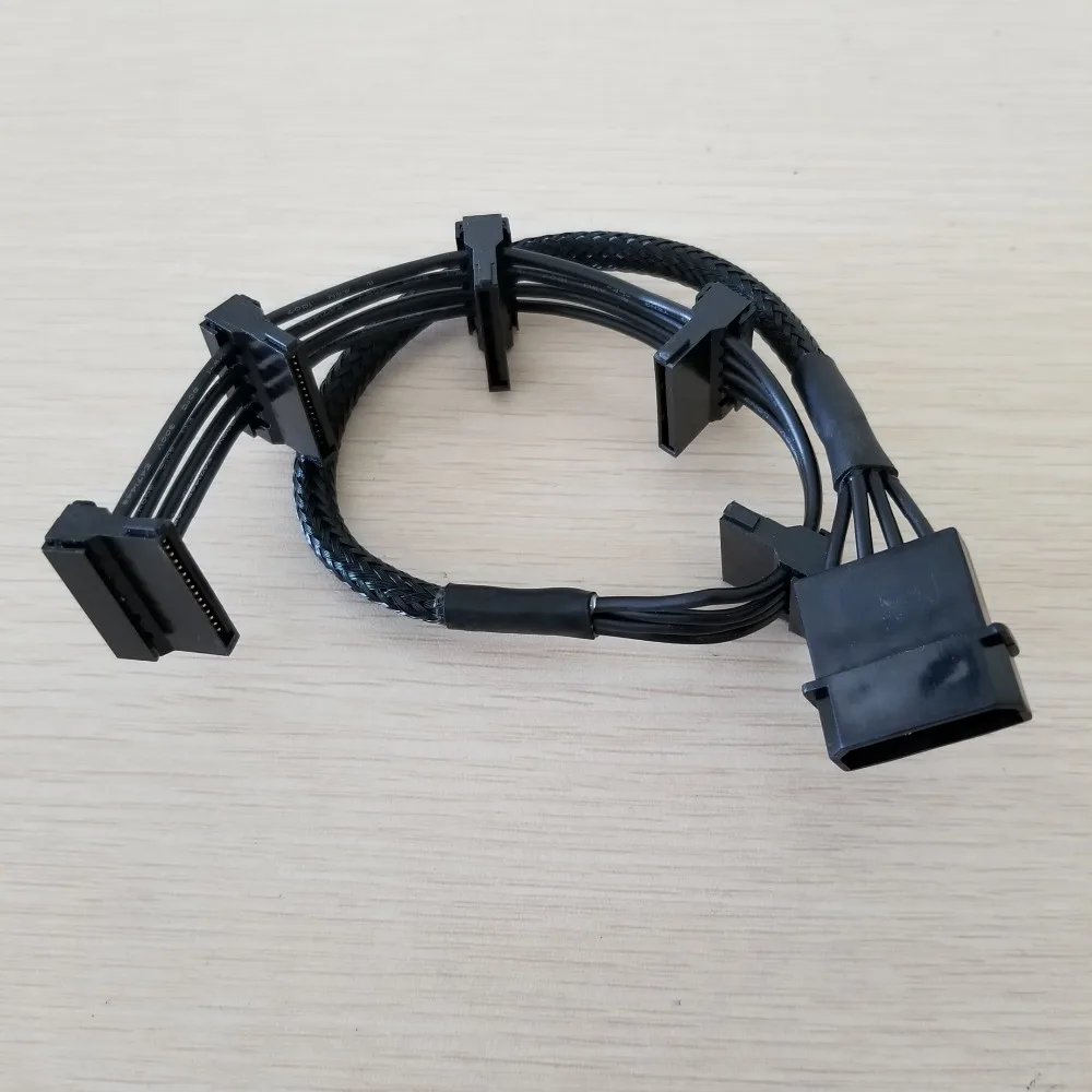 ATX 4Pin IDE Molex до 5 x SATA серии ATA кабель питания мужчин и женщин 18AWG 40 см для ПК DIY| |