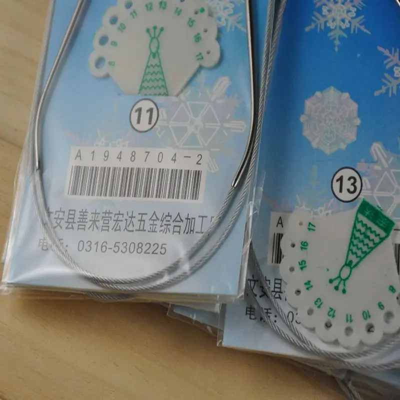 13 шт./компл. нержавеющего металла кольцо игольная проволока веревка иглы