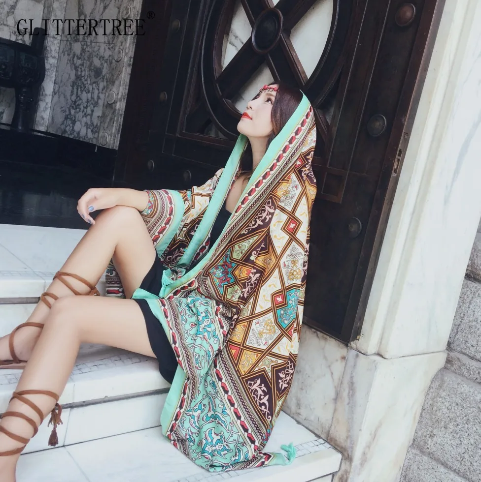 Новое винтажное парео 2019 летнее пляжное покрывало прямоугольник Саронг