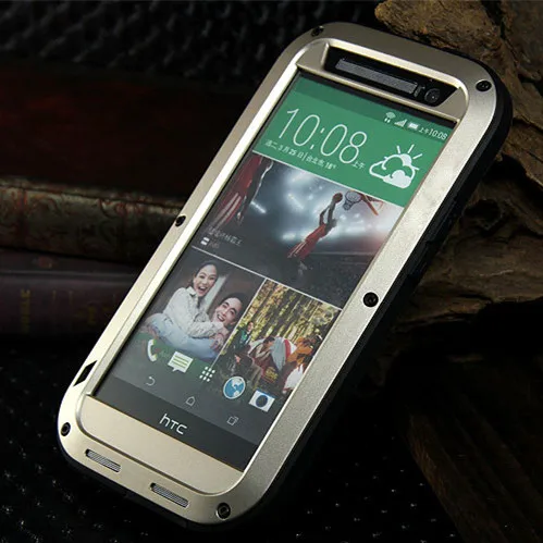 Оригинальный водонепроницаемый чехол Love mei M8 для HTC One ударопрочный алюминиевый с