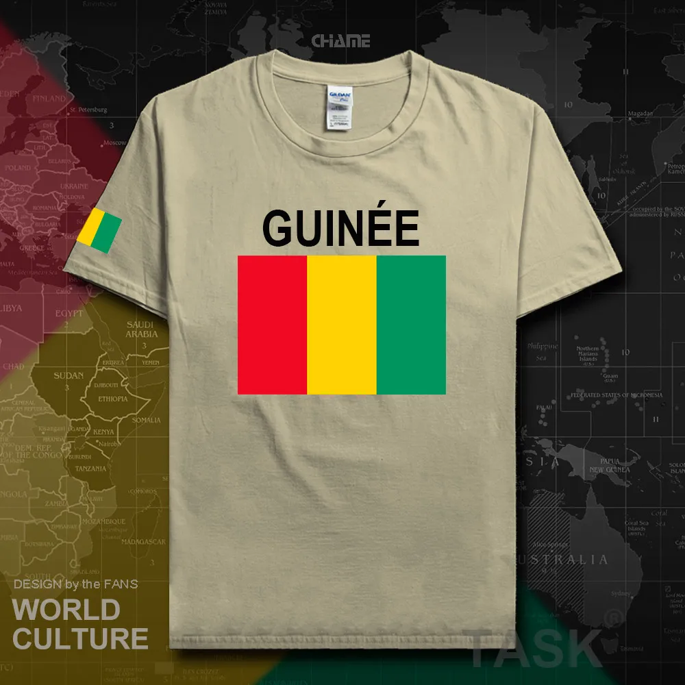 Guinean GN/футболка для мужчин футболка с национальной символикой из хлопка спортивная одежда 02|Мужские