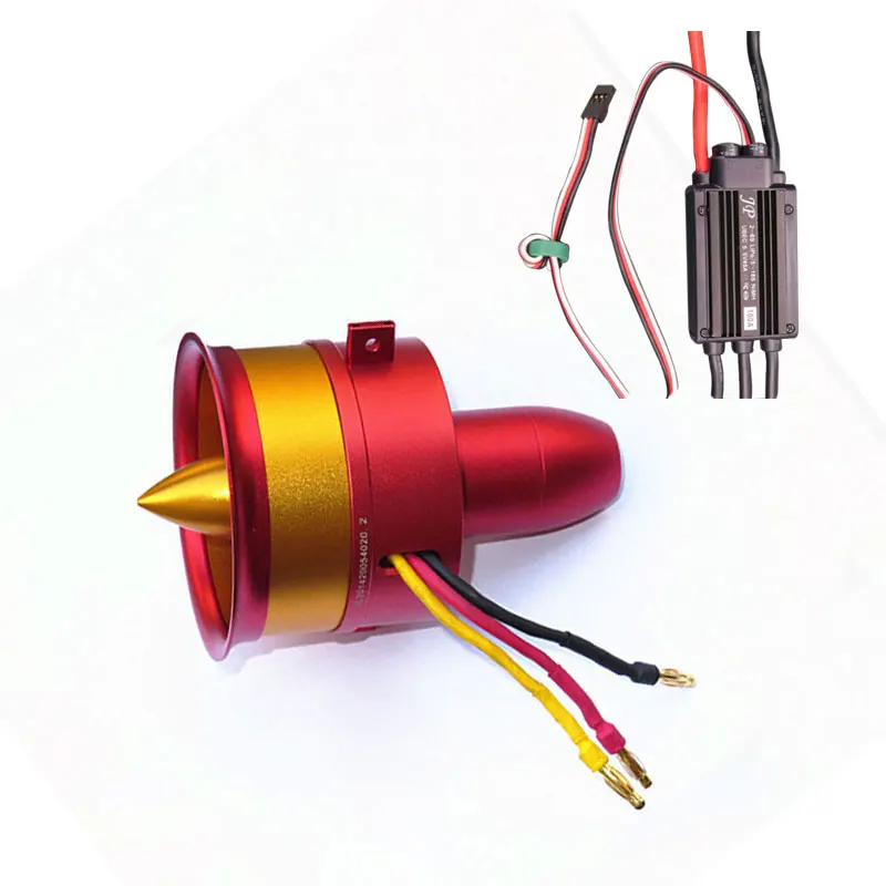 Горячая продажа металла JP/GP 70 мм воздуховод EDF с 100A набор ESC Jet 12 Blade 2 s-6 s Lipo мотор
