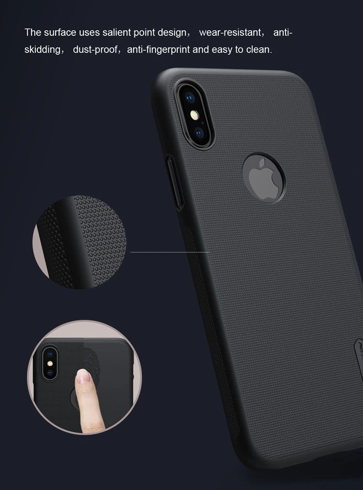 Для iPhone X XR XS Max чехол Nillkin Супер Матовый Защитный матовый чехол для телефона Capa Жесткий Чехол для iPhone 7 Plus Nilkin чехол