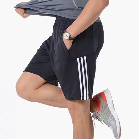 Summer New Gym Mens Sport Running Shorts Quick Dry Stripes Workout Short Pants GYM Wear Men Soccer Tennis Training Beach Shorts
