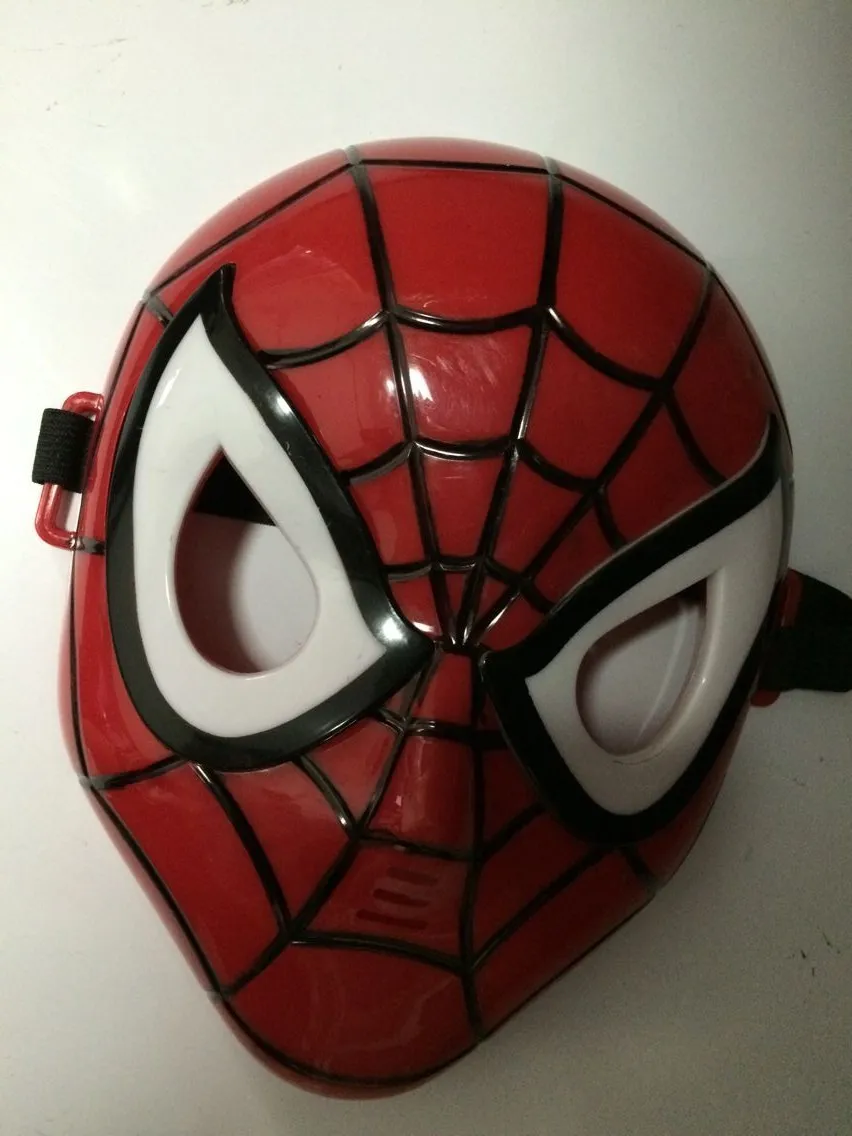 spiderman mask 1 шт., 24 см, подходит для взрослых и детей, костюм Человека-паука для косплея, перчатки Человека-паука, пусковые устройства, игрушечный излучатель с подарочной коробкой - Цвет: spiderman mask