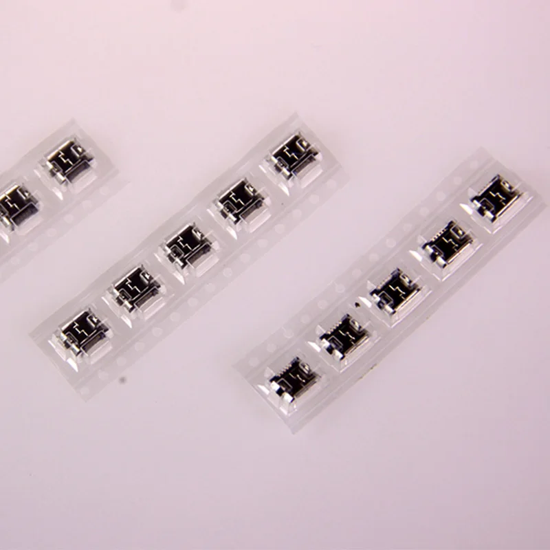 10 шт./лот Micro USB SMT 5 контактный гнездовой разъем типа B гнездо монтаж печатной платы