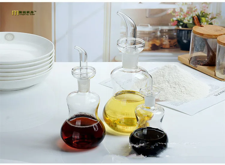 Кухонная бутылка для приправ 3 размера 1 шт. зеленое стекло масло масленка масла и