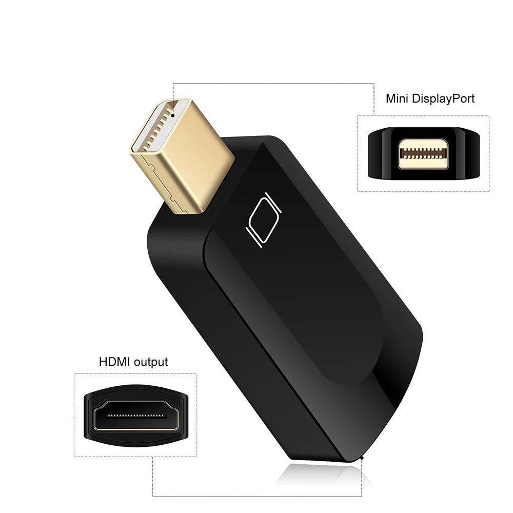 Позолоченный порт дисплея DP Mini штекер-гнездо HDMI Thunderbolt адаптер для APPLE MacBook Mac Pro Air