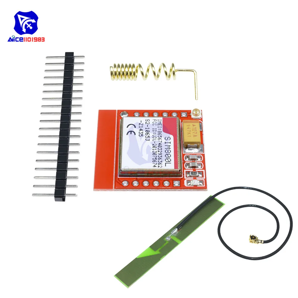 SIM800L GPRS GSM модуль микро sim-карта ядро четырехдиапазонный TTL последовательный порт антенна PCB беспроводной WIFI плата для Arduino смартфон