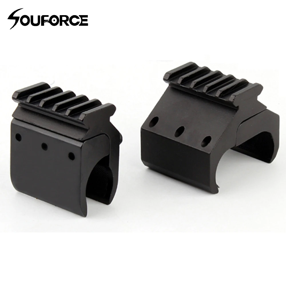 1 шт. 2 стиля Одиночная/двойная трубка для ружья Пикатинни рельсовый адаптер 20 мм