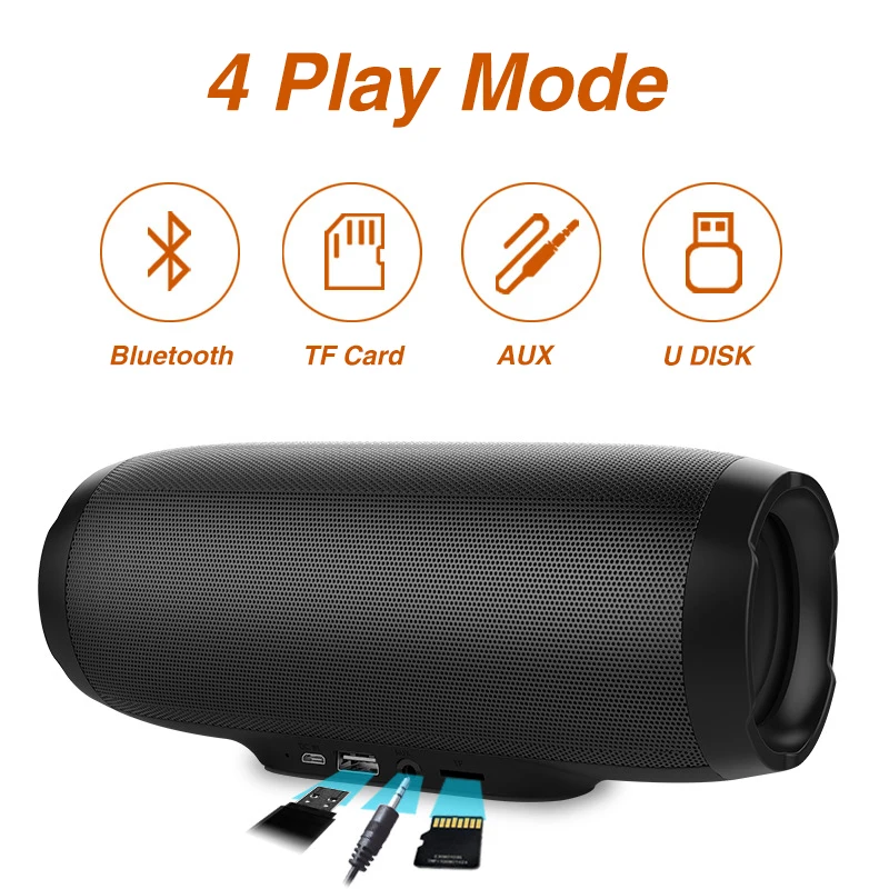 Bluetooth-Колонка nby 1050 портативная с поддержкой TF-карты и USB-накопителя | Электроника
