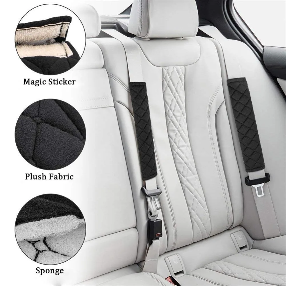 Car Seat Belt Shoulder Pad Cover goods Cushion Warm Short Plush Safety Protector Auto Interior Accessories Styling | Автомобили и