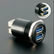 25 мм металлический USB разъем/USB разъем 2x USB3.0 Женский A-FEMALE A