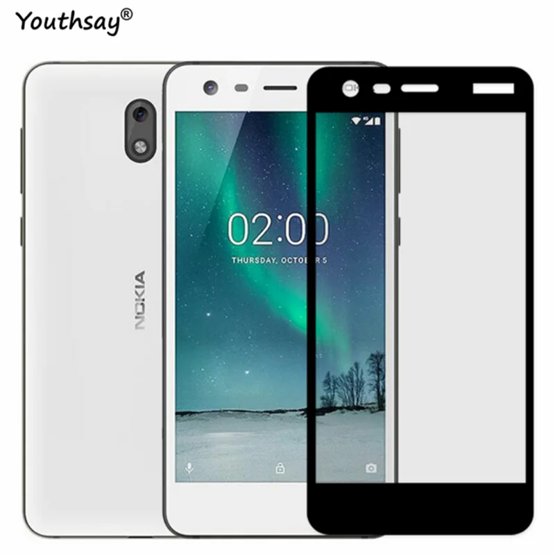 Полное стекло для Nokia 2 Защита экрана полное покрытие Защитная пленка закаленное