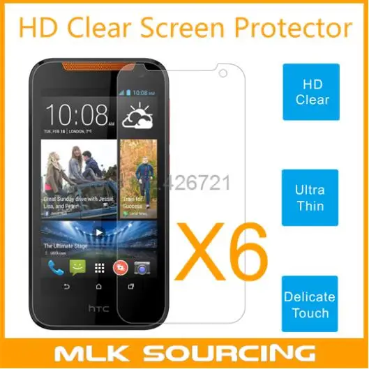 6 Pcs/Lot High Quality Ultra Clear LCD Film Screen Protector Cover Protective Guard Shield for HTC Desire 310 Free Shipping|shield pink|film