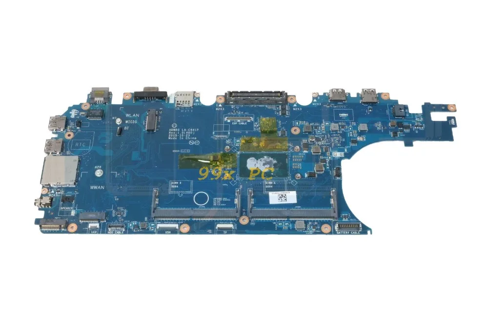 Ноутбук материнская плата для Dell Latitude E5570 Материнская ноутбука W/I5-6200U Процессор
