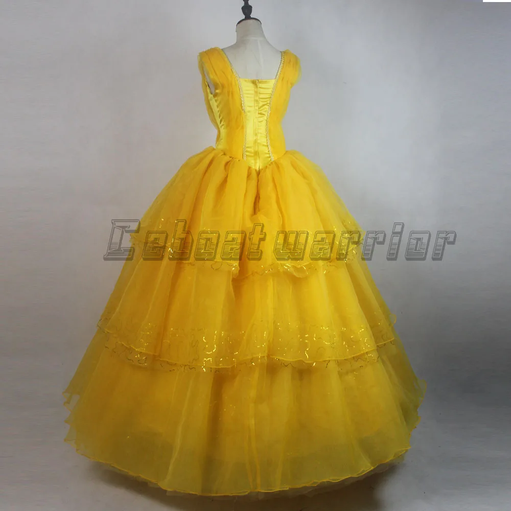 2017 Новый Фильм Красавица и Чудовище Принцесса Белль Эмма Уотсон костюм для