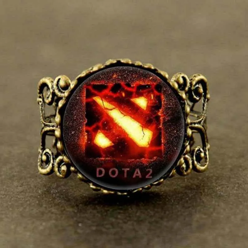Новинка 2018 стеклянные ожерелья Dota 2 массивное кольцо для игр мужчин и женщин