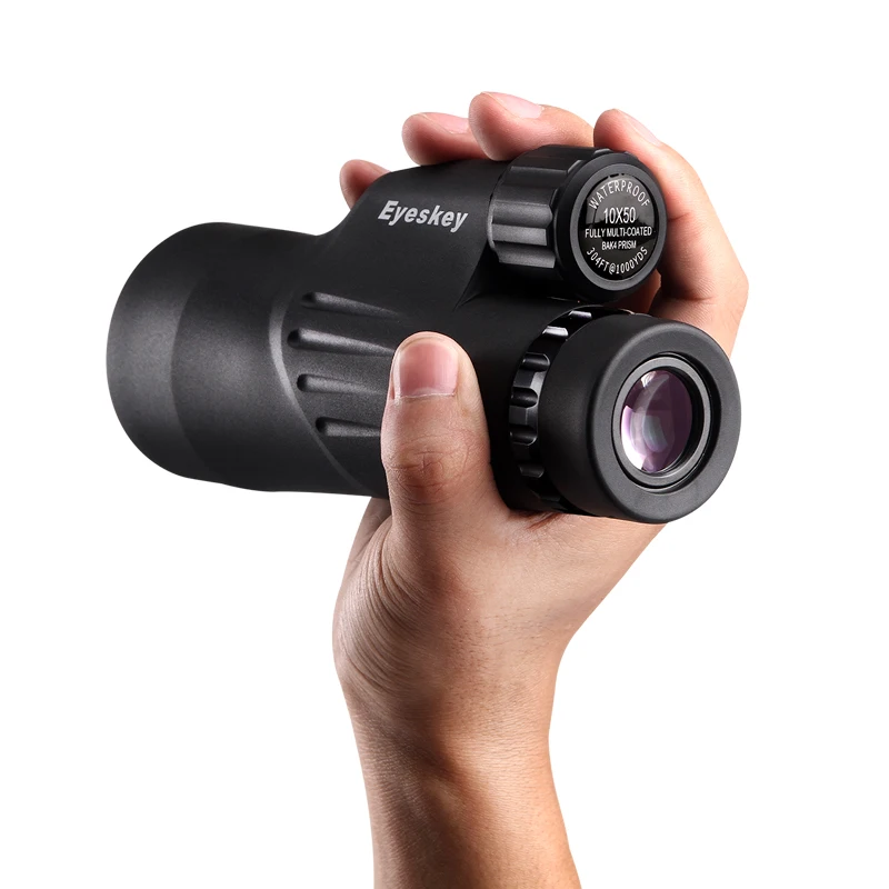 Монокуляр Eyeskey 10х50 водонепроницаемый с регулируемым наглазником монокулярная
