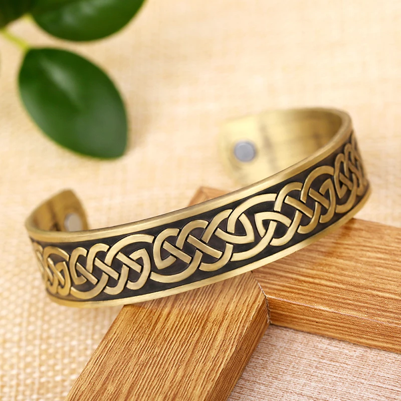 Dawapara Magnetic Retro Vintage Bracelet Wristband Cuff Bracelets Health Metal for Man Women bangles Pulseira Jewelry Gift | Украшения и