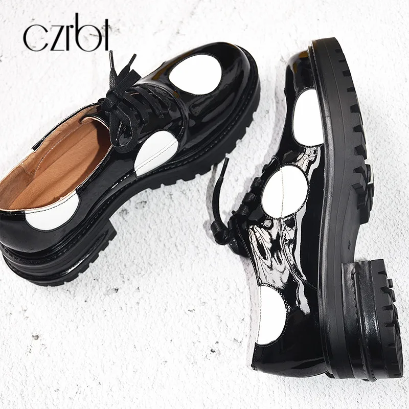 CZRBT/Новая Брендовая женская обувь сезон осень зима на плоской платформе
