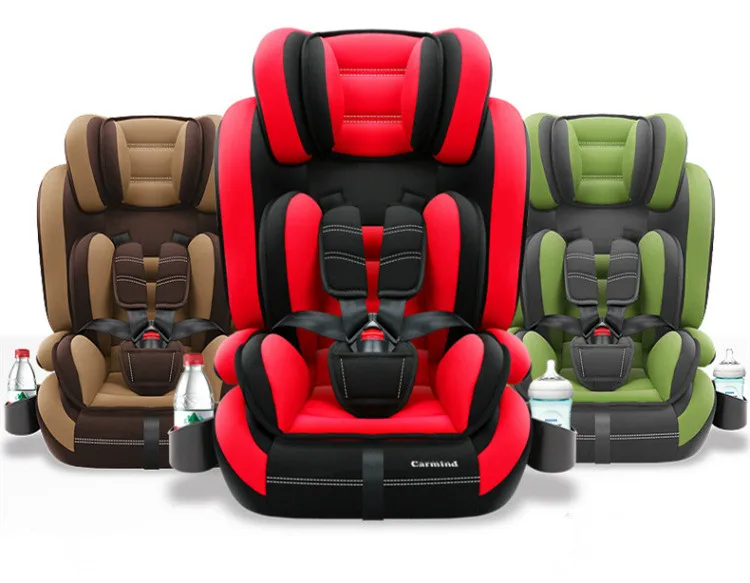 CARMIND детское автомобильное безопасное сиденье с подстаканником isofix мягкие автомобильные кресла с интерфейсом для 1-12 лет 9-36 кг автокресла