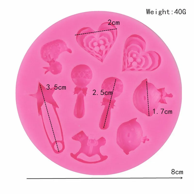VOGVIGO 1PC Silicone Mold Baby Theme Carriage Baking Pan Cake Decor Tool Chocolate Soap Stencils Kitchen DIY | Дом и сад