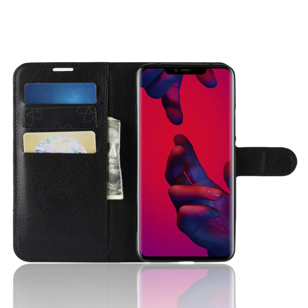 Чехол HUDOSSEN для Huawei Mate 20 Pro LYA-L29 роскошный откидной из искусственной кожи